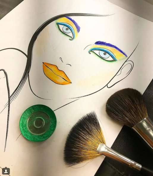 Рисунок визажист в школу