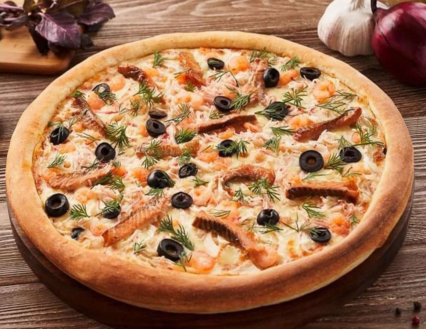 пицца с морепродуктами сливочным соусом фото 103